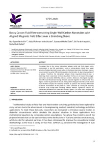 Dusty casson fluid flow containing single-wall carbon nanotubes with